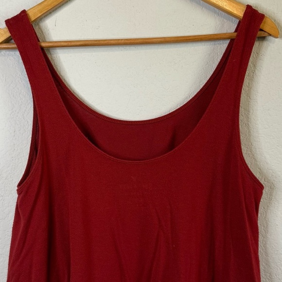 American Eagle Soft & Sexy Rust Red Flowy Crop Tank Top Shirt Size Small - Picture 6 of 9